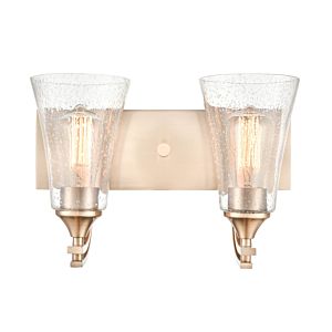 Natalie Two Light Vanity in Modern Gold by Millennium