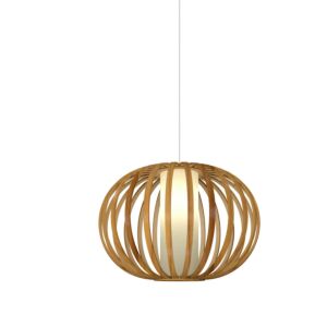 Balloon 1-Light Pendant in Teak