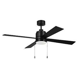 McCoy 52 4 Bladeith Pull Chains 52"Ceiling Fan in Flat Black by Craftmade