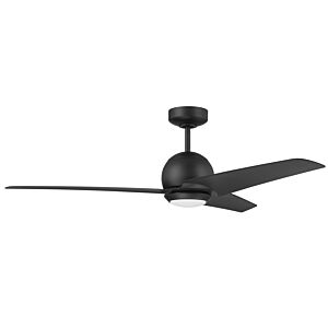 Nate 1-Light 52" Outdoor Ceiling Fan in Flat Black