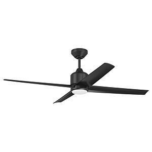 Quell 52"Ceiling Fan in Flat Black by Craftmade