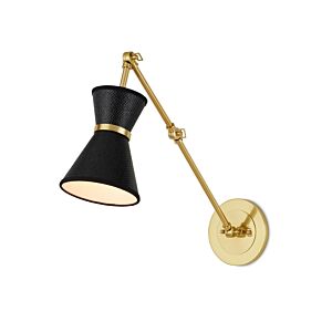 Avignon  Wall Sconce in Polished Brass Black by Currey and Company