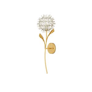 Dandelion  Wall Sconce in Contemporary Silver Leaf Silver Contemporary Gold Leaf by Currey and Company