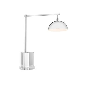 Repartee  Table Lamp in Polished Nickel Clear by Currey and Company