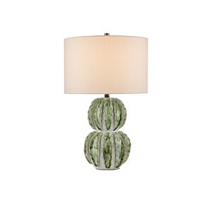 Kolonos  Table Lamp in White Green by Currey and Company