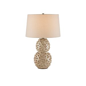 Barnacle  Table Lamp in Ivory Brown by Currey and Company