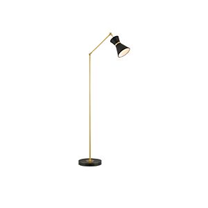 Avignon  Floor Lamp in Polished Brass Oil Rubbed Bronze Black by Currey and Company