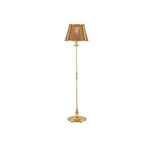 Deauville  Floor Lamp in Polished Brass Natural by Currey and Company