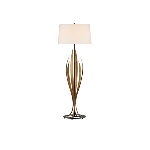 Neilos  Floor Lamp in Antique Brass Oil Rubbed Bronze by Currey and Company