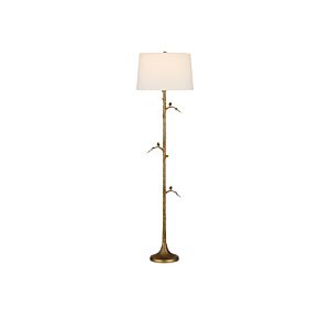 Piaf  Floor Lamp in Antique Brass by Currey and Company