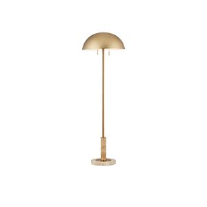 Miles  Floor Lamp in Brass Natural by Currey and Company