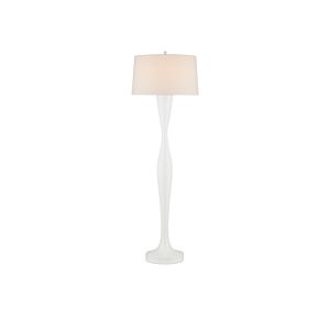 Monica  Floor Lamp in White by Currey and Company