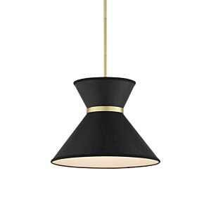 Avignon  Pendant in Black Polished Brass by Currey and Company