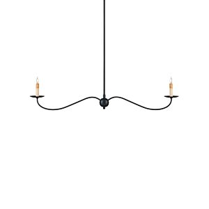 Saxon  Chandelier in Zanzibar Black by Currey and Company