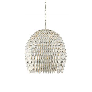 Overlay  Pendant in White by Currey and Company