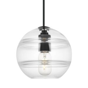 Sedona 1-Light Pendant in Nightshade Black