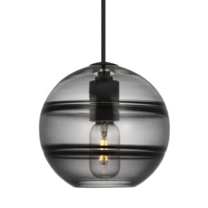 Sedona 1-Light Pendant in Nightshade Black