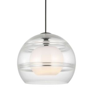 Sedona 1-Light Pendant in Nightshade Black