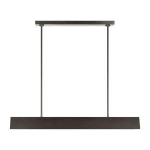 Pench LED Linear Chandelier in Dark Bronze by Visual Comfort Modern