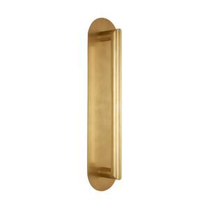 Fielle LED Wall Sconce in Natural Brass by Visual Comfort Modern