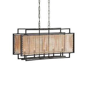 Boswell  Chandelier in Natural Black by Currey and Company