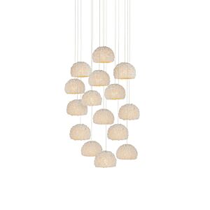 Virtu  Pendant in Natural by Currey and Company