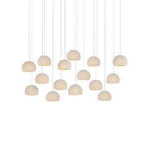 Virtu  Pendant in Natural by Currey and Company