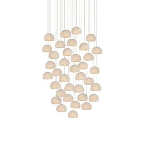 Virtu 36 Light Pendant in Natural by Currey and Company