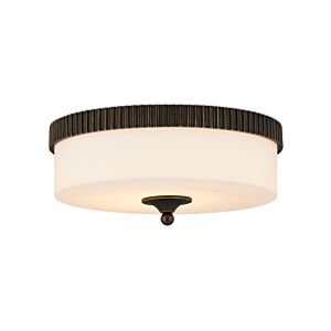 Bryce  Flush Mount in Oil Rubbed Bronze White by Currey and Company