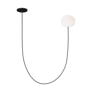 Helium LED Chandelier in Matte Black by Visual Comfort Modern