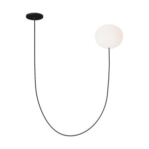 Helium LED Chandelier in Matte Black by Visual Comfort Modern