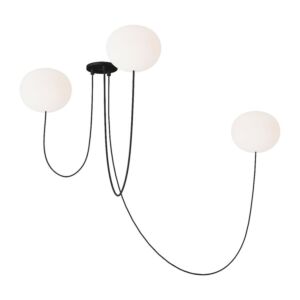 Helium LED Chandelier in Matte Black by Visual Comfort Modern