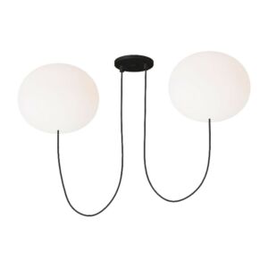 Helium LED Chandelier in Matte Black by Visual Comfort Modern