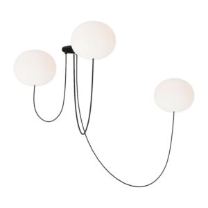 Helium LED Chandelier in Matte Black by Visual Comfort Modern