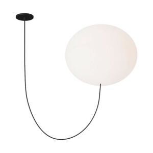 Helium LED Chandelier in Matte Black by Visual Comfort Modern