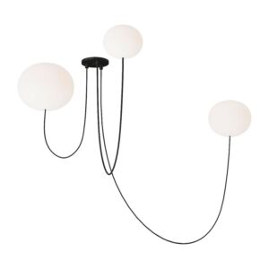 Helium LED Chandelier in Matte Black by Visual Comfort Modern