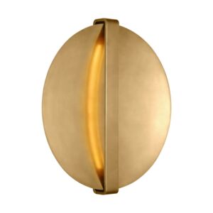 Cymbal LED Wall Sconce in Natural Brass by Visual Comfort Modern