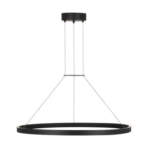 Fiama 1-Light LED Chandelier in Matte Black