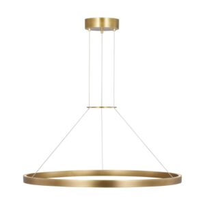 Fiama LED Chandelier in Plated Brass by Visual Comfort Modern