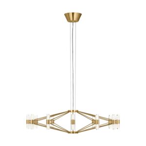 Lassell LED Chandelier in Natural Brass by Visual Comfort Modern