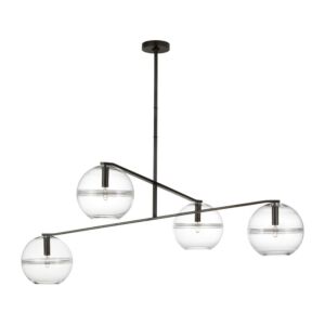 Lowing LED Chandelier in Blackened Forged by Visual Comfort Modern