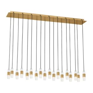 Lassell LED Chandelier in Natural Brass by Visual Comfort Modern