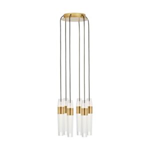 Lassell LED Chandelier in Natural Brass by Visual Comfort Modern