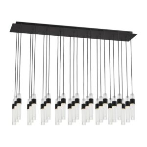 Lassell 27-Light LED Chandelier in Nightshade Black