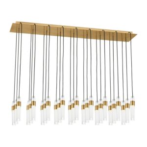 Lassell LED Chandelier in Natural Brass by Visual Comfort Modern