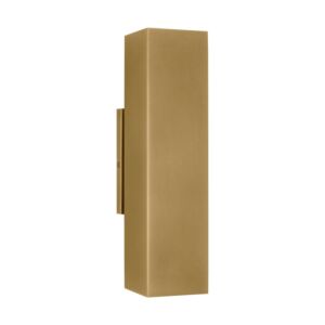 Pressa LED Outdoor Wall Mount in Natural Brass by Visual Comfort Modern