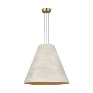 Karam LED Pendant in Natural Brass by Visual Comfort Modern