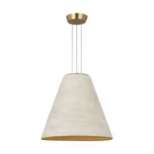 Karam LED Pendant in Natural Brass by Visual Comfort Modern