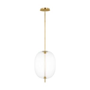 Heian LED Pendant in Natural Brass by Visual Comfort Modern