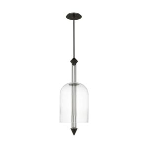 Cathedral LED Pendant in Dark Bronze by Visual Comfort Modern